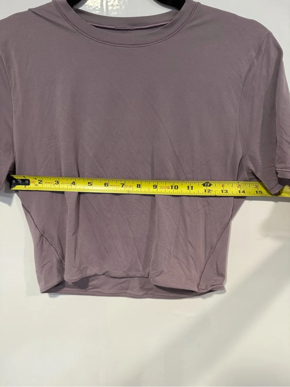 Lululemon Wundermost Short Sleeve Crop Top - Dusty Mauve